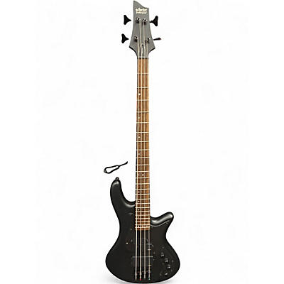 Used Schecter Guitar Research Stealth 4 Flat Black Electric Bass Guitar