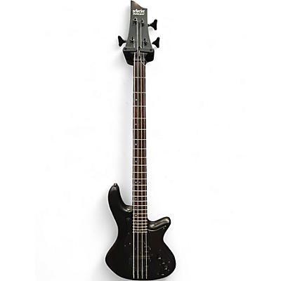 Used Schecter Guitar Research Stealth 4 Satin Black Electric Bass Guitar