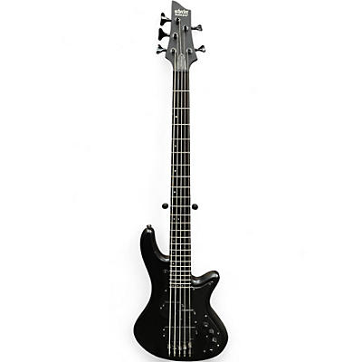 Used Schecter Guitar Research Stealth-5 Matte Black Electric Bass Guitar
