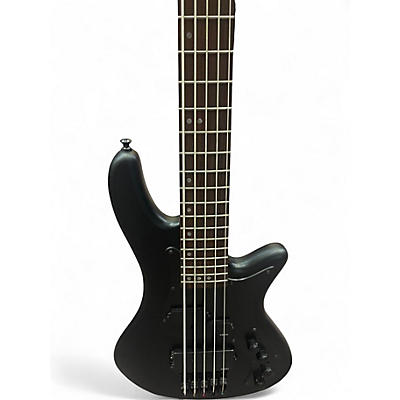 Used Schecter Guitar Research Stealth 5 Satin Black Electric Bass Guitar