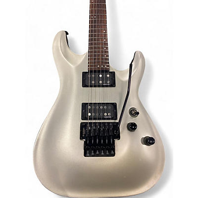 Used Schecter Guitar Research Stealth C-1 FR Silver Solid Body Electric Guitar