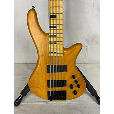 Schecter Guitar Research Used Schecter Guitar Research Stilelto Session 5 String Natural Electric Bass Guitar