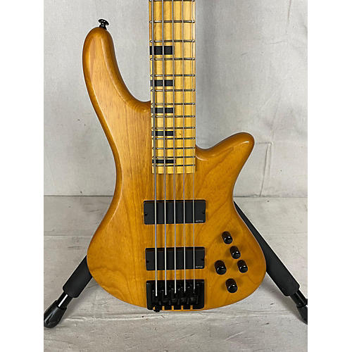 Schecter Guitar Research Used Schecter Guitar Research Stilelto Session 5 String Natural Electric Bass Guitar Natural