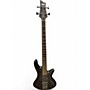 Used Schecter Guitar Research Stiletto Custom 4 String Black Electric Bass Guitar Black