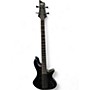 Used Schecter Guitar Research Stiletto Custom 4 String Black Electric Bass Guitar Black