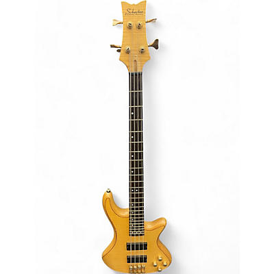 Schecter Guitar Research Used Schecter Guitar Research Stiletto Custom 4 String Natural Electric Bass Guitar