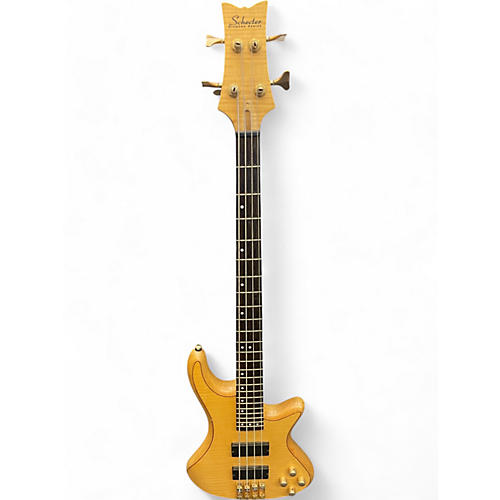 Schecter Guitar Research Used Schecter Guitar Research Stiletto Custom 4 String Natural Electric Bass Guitar Natural