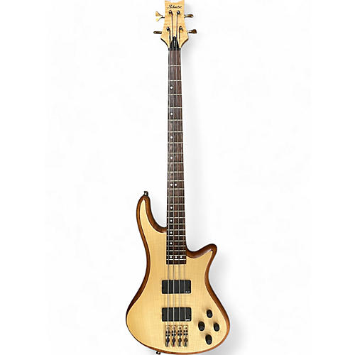 Schecter Guitar Research Used Schecter Guitar Research Stiletto Custom 4 String Natural Electric Bass Guitar Natural