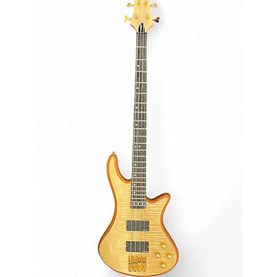 Schecter Guitar Research Used Schecter Guitar Research Stiletto Custom 4 String Natural Electric Bass Guitar