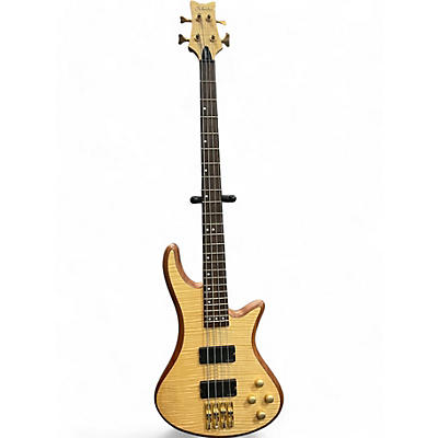 Schecter Guitar Research Used Schecter Guitar Research Stiletto Custom 4 String Natural Electric Bass Guitar