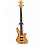 Used Schecter Guitar Research Stiletto Custom 4 String Natural Electric Bass Guitar Natural