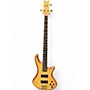 Used Schecter Guitar Research Stiletto Custom 4 String Natural Electric Bass Guitar Natural