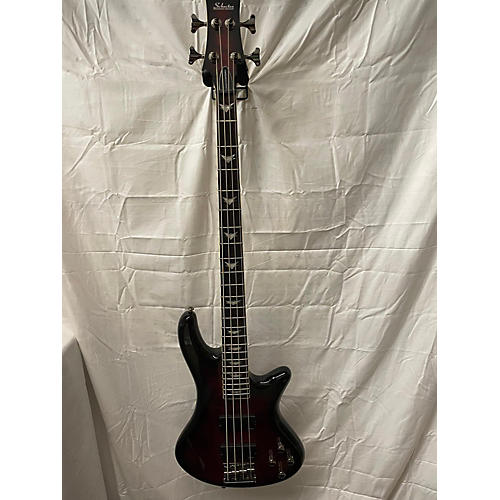 Schecter Guitar Research Used Schecter Guitar Research Stiletto Custom 4 String RED Electric Bass Guitar Red