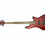 Used Schecter Guitar Research Stiletto Custom 4 String Satin Red Electric Bass Guitar Satin Red