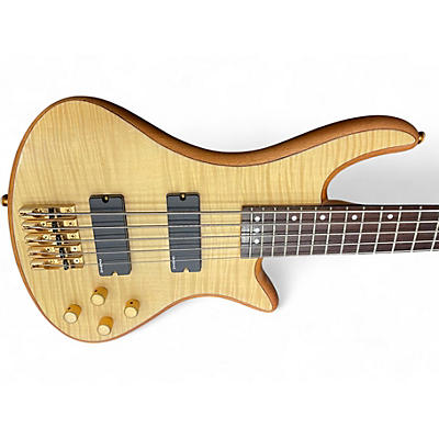 Used Schecter Guitar Research Stiletto Custom 5 String 2 Tone Sunburst Electric Bass Guitar