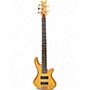 Used Schecter Guitar Research Stiletto Custom 5 String Satin Natural Electric Bass Guitar Satin Natural