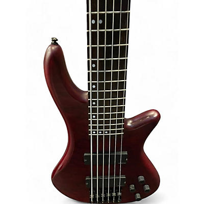 Schecter Guitar Research Used Schecter Guitar Research Stiletto Custom 6 String Vampyre Red Satin Electric Bass Guitar