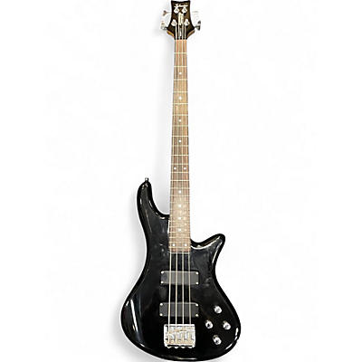 Used Schecter Guitar Research Stiletto Deluxe 4 String Black Electric Bass Guitar