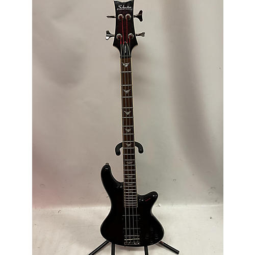 Schecter Guitar Research Used Schecter Guitar Research Stiletto Diamond Series 4 String Black Cherry Electric Bass Guitar Black Cherry