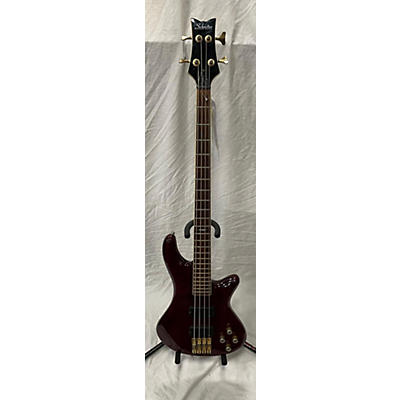 Schecter Guitar Research Used Schecter Guitar Research Stiletto Elite 4 String RUBY RED Electric Bass Guitar