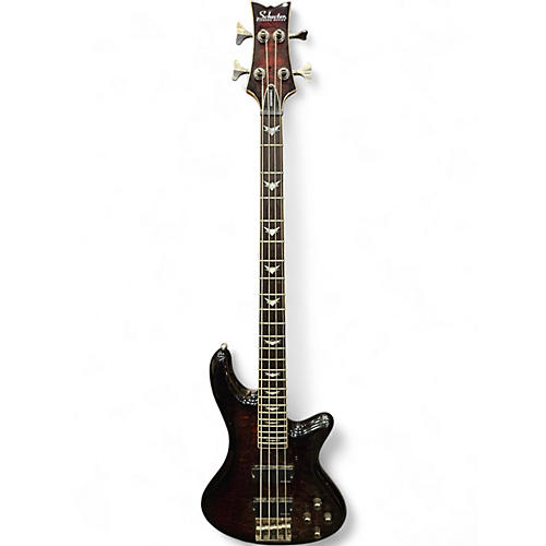 Used Schecter Guitar Research Stiletto Extreme 4 String 2 Color Sunburst Electric Bass Guitar 2 Color Sunburst