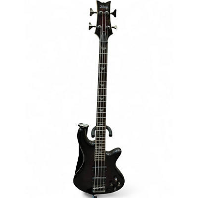 Used Schecter Guitar Research Stiletto Extreme 4 String Black Cherry Electric Bass Guitar