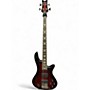 Used Schecter Guitar Research Stiletto Extreme 4 String Black Cherry Electric Bass Guitar Black Cherry