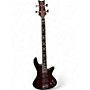 Used Schecter Guitar Research Stiletto Extreme 4 String Black Cherry Electric Bass Guitar Black Cherry
