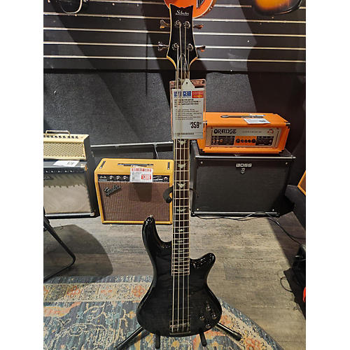 Schecter Guitar Research Used Schecter Guitar Research Stiletto Extreme 4 String Black Electric Bass Guitar Black