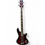 Used Schecter Guitar Research Stiletto Extreme 4 String Crimson Red Burst Electric Bass Guitar Crimson Red Burst