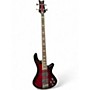 Used Schecter Guitar Research Stiletto Extreme 4 String Crimson Red Burst Electric Bass Guitar Crimson Red Burst