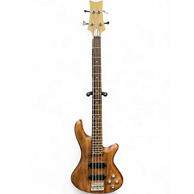 Used Schecter Guitar Research Stiletto Extreme 4 String Natural Electric Bass Guitar