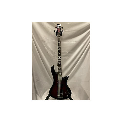 Schecter Guitar Research Used Schecter Guitar Research Stiletto Extreme 4 String Red Electric Bass Guitar Red