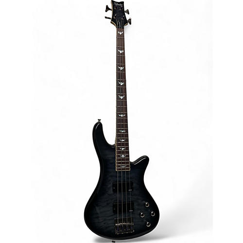 Schecter Guitar Research Used Schecter Guitar Research Stiletto Extreme 4 String Trans Charcoal Electric Bass Guitar Trans Charcoal