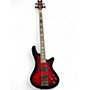 Used Schecter Guitar Research Stiletto Extreme 4 String Trans Red Electric Bass Guitar Trans Red