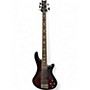 Used Schecter Guitar Research Stiletto Extreme 5 String Black Cherry Electric Bass Guitar Black Cherry