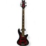 Used Schecter Guitar Research Stiletto Extreme 5 String Crimson Red Burst Electric Bass Guitar Crimson Red Burst