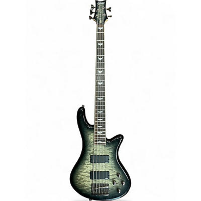 Used Schecter Guitar Research Stiletto Extreme 5 String Trans Black Electric Bass Guitar