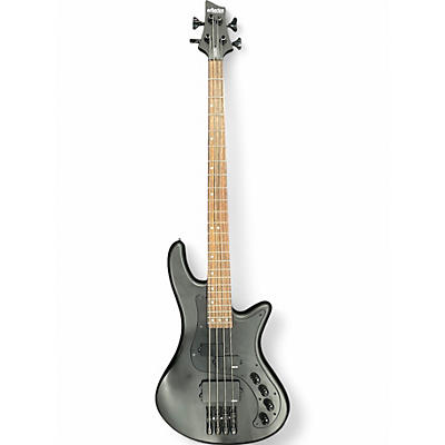 Used Schecter Guitar Research Stiletto Stealth-4  Black Electric Bass Guitar