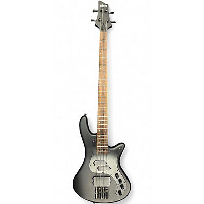 Used Schecter Guitar Research Stiletto Stealth 4 Black Electric Bass Guitar
