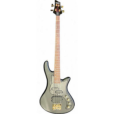 Used Schecter Guitar Research Stiletto Stealth-4 Satin Black Electric Bass Guitar