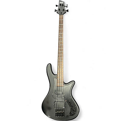 Used Schecter Guitar Research Stiletto Stealth 4 Satin Black Electric Bass Guitar