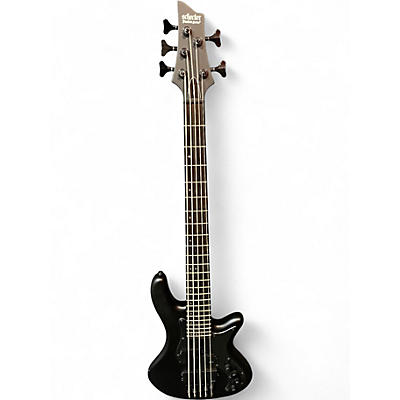 Used Schecter Guitar Research Stiletto Stealth-5 Black Electric Bass Guitar