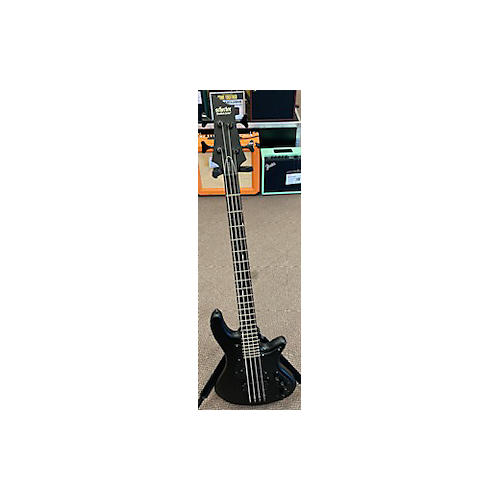 Schecter Guitar Research Used Schecter Guitar Research Stiletto Stealth Flat Black Electric Bass Guitar Flat Black