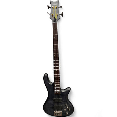 Used Schecter Guitar Research Stiletto Studio 4 Black Electric Bass Guitar