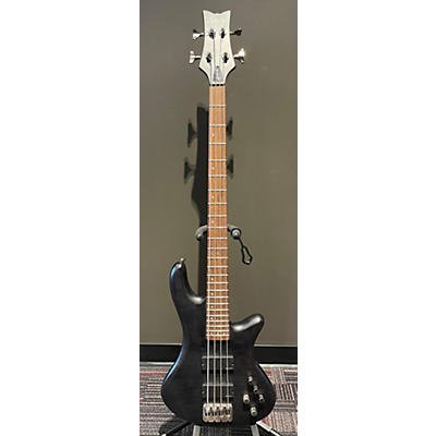 Schecter Guitar Research Used Schecter Guitar Research Stiletto Studio 4 Black Satin Electric Bass Guitar