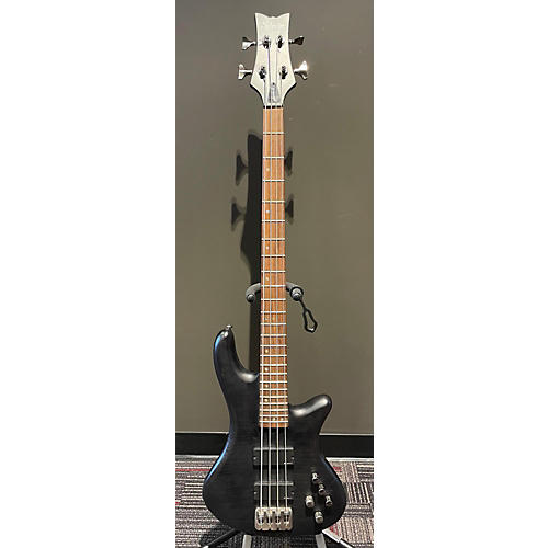 Schecter Guitar Research Used Schecter Guitar Research Stiletto Studio 4 Black Satin Electric Bass Guitar Black Satin