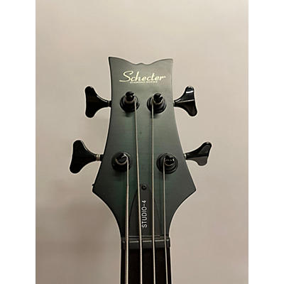 Schecter Guitar Research Used Schecter Guitar Research Stiletto Studio 4 Forest Green Electric Bass Guitar