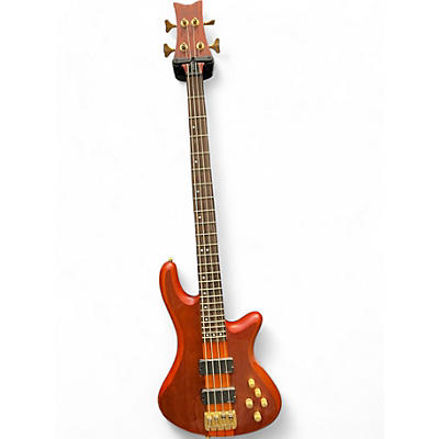 Schecter Guitar Research Used Schecter Guitar Research Stiletto Studio 4 Honey Satin Electric Bass Guitar