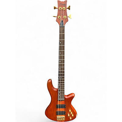 Used Schecter Guitar Research Stiletto Studio 4 String Satin Honey Electric Bass Guitar